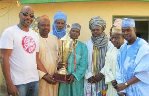 The Sumaila team celebrates winning the Governor’s Award for best-performing Local Government Area. Tasiu Amadu/Sumaila LGA, Government of Kano State