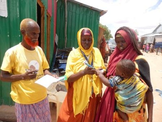 Polio vaccinators in Somalia WHO/H. Shukla
