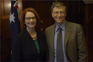 Bill Gates meets with Australia’s Prime Minister, Julia Gillard Pacific Friends of the Global Fund