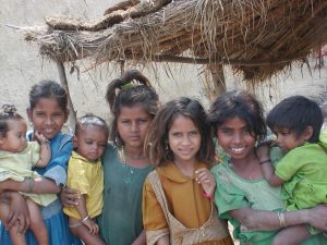 Children in a polio free India