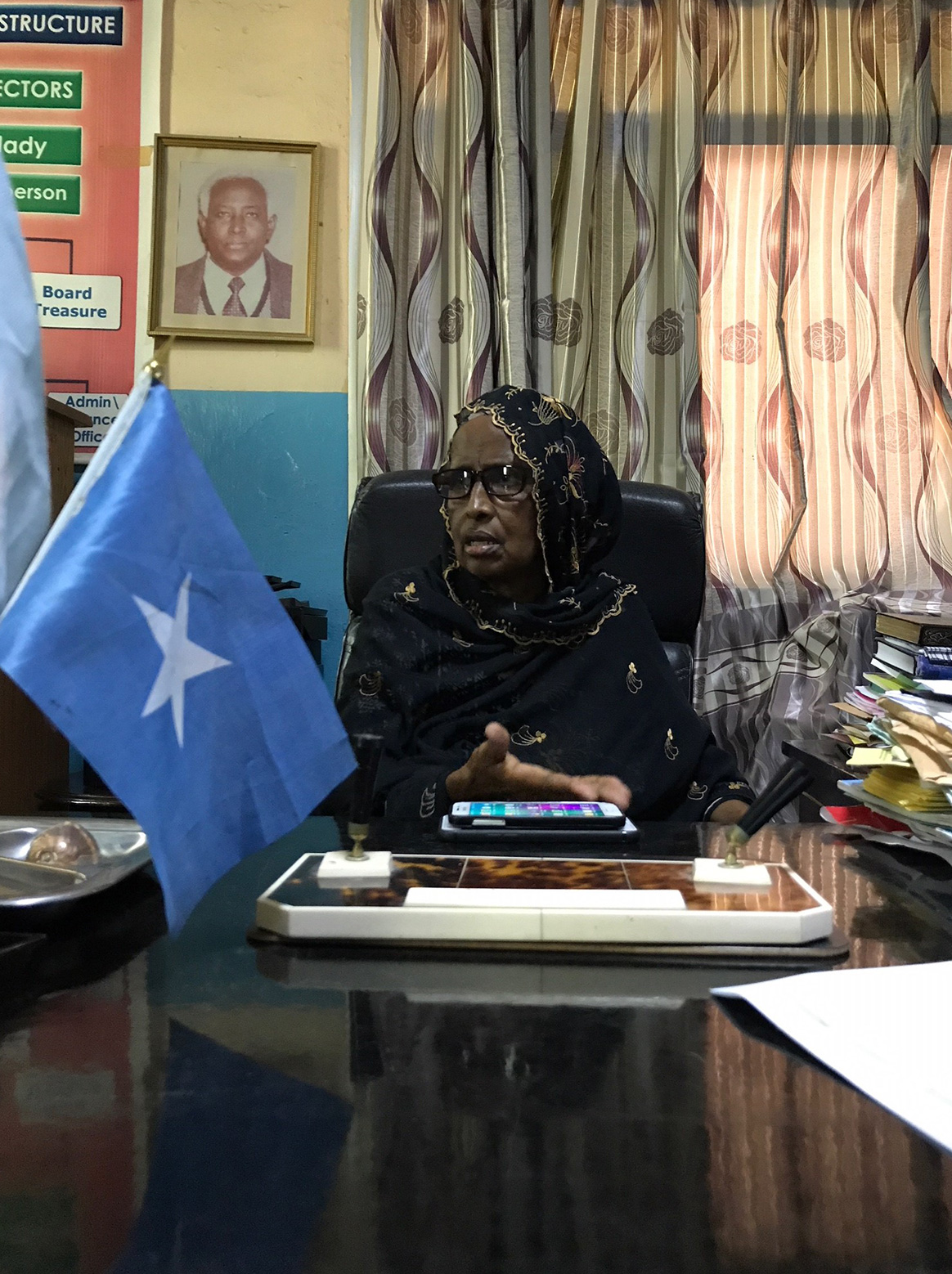 Mama Ayesha, a leader of eradication efforts in her district, considers what drives her work. © WHO Somalia
