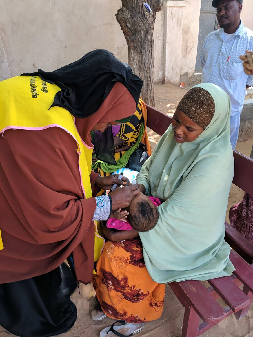 “I am the mother of all Somali children. I am just doing my job”. © WHO Somalia