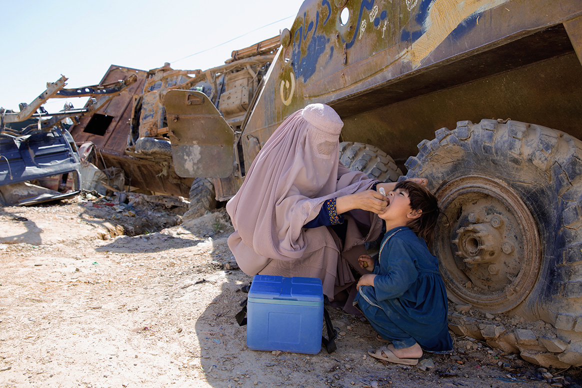 Last month, Afia and her colleagues vaccinated 9.9 million children and educated millions of parents about vaccination across the country. © UNICEF Afghanistan