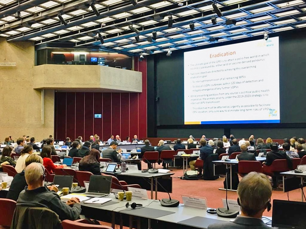 Interruption of wild poliovirus continues to be a priority for the success of GPEI at the latest SAGE meeting. ©WHO