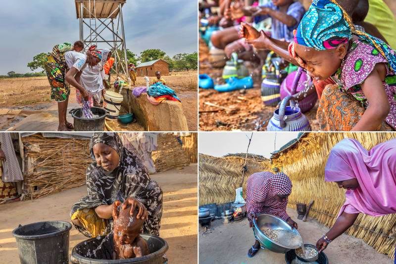 Water, Sanitation, and Hygiene (WASH) and polio eradication efforts go together. © Rotary International 